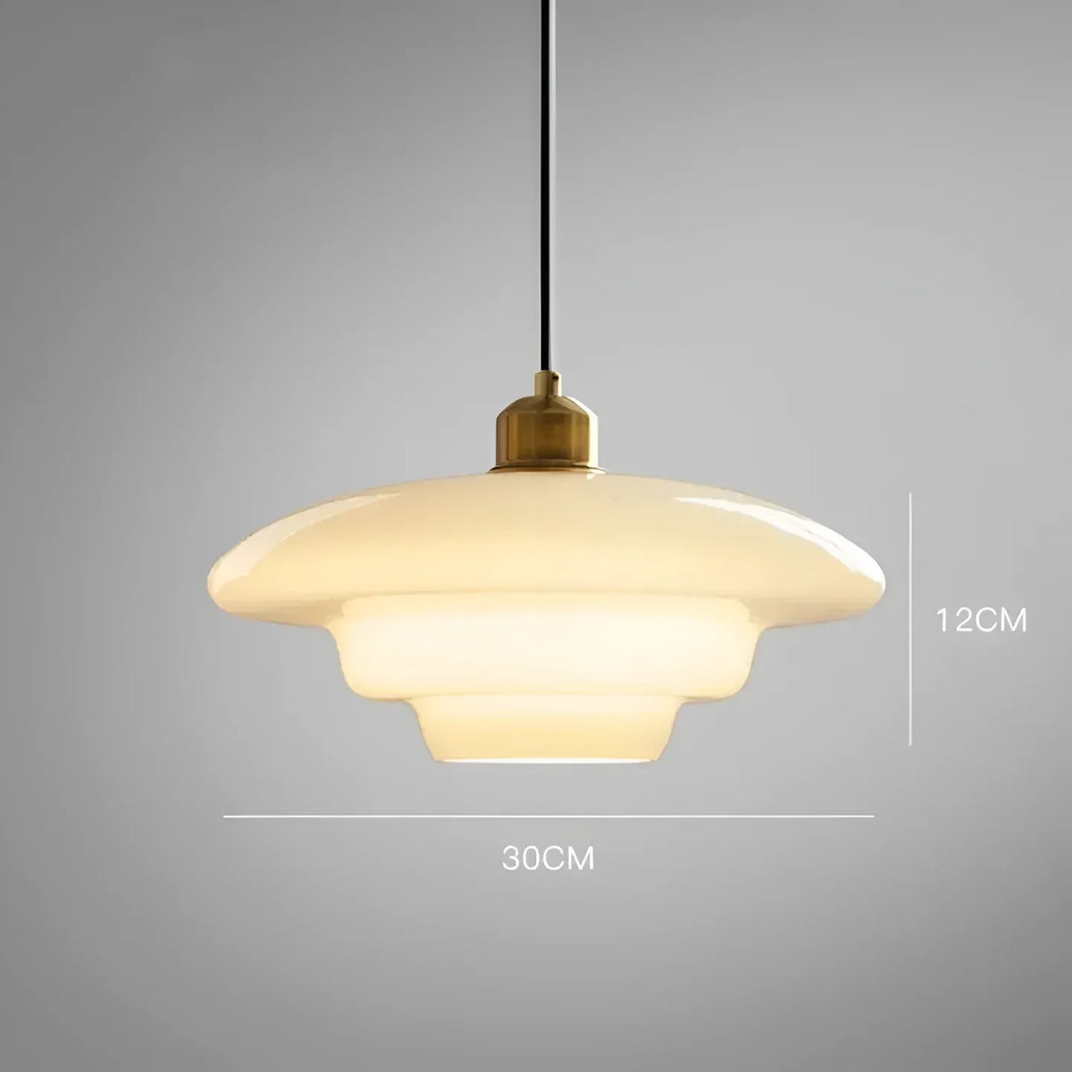 Mireya Modern Layered Opal Glass Pendant Light
