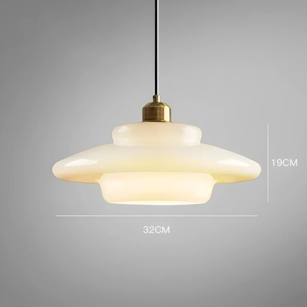Mireya Modern Layered Opal Glass Pendant Light