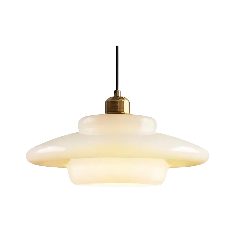 Mireya Modern Layered Opal Glass Pendant Light