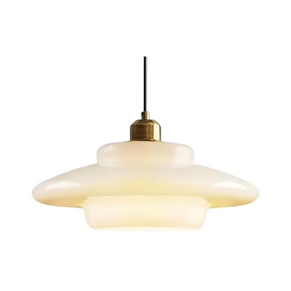 Layered Opal Glass Pendant Light with Soft Glow