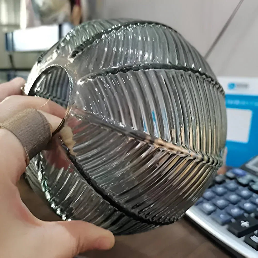 Joelle Nordic Leaf-Pattern Glass Pendant Light