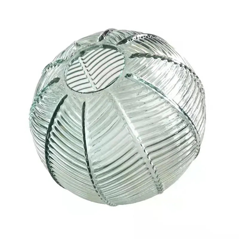 Joelle Nordic Leaf-Pattern Glass Pendant Light