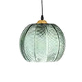 Joelle Nordic Leaf-Pattern Glass Pendant Light