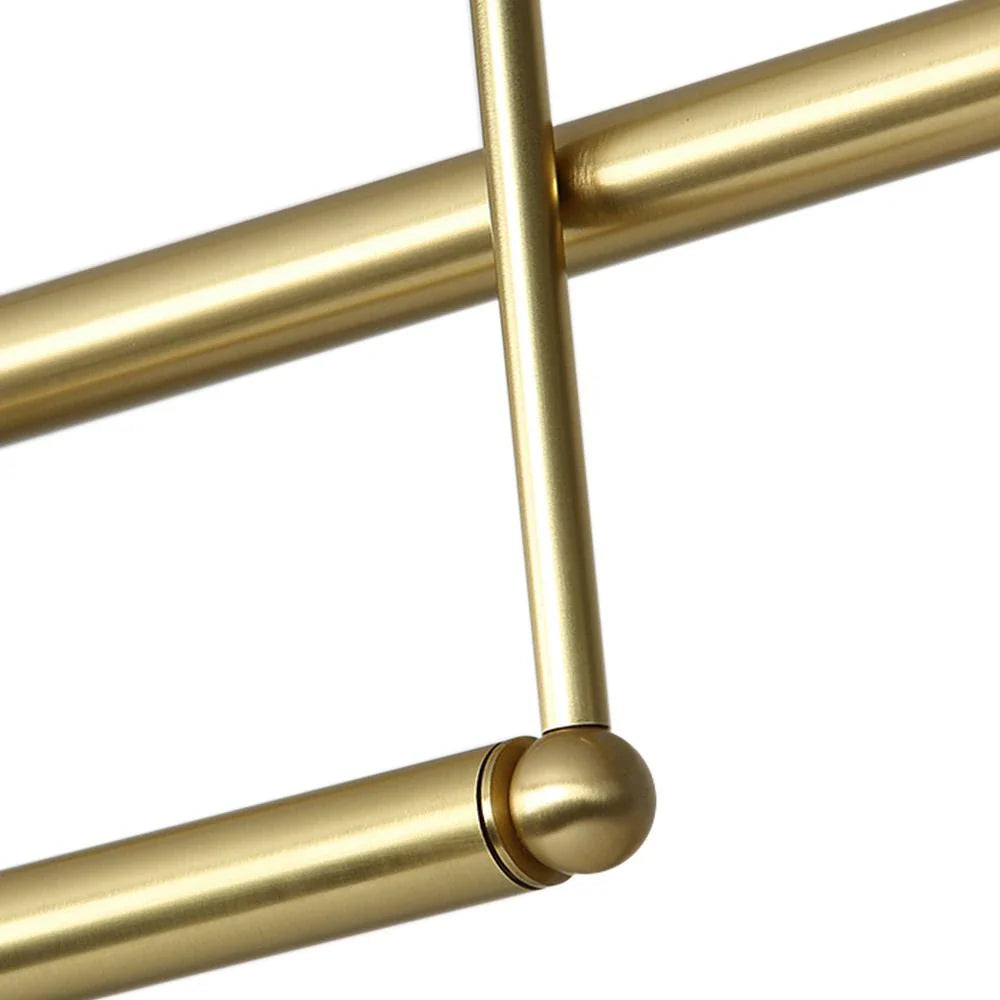 Zadie Mid-Century Glass Globe Linear Chandelier