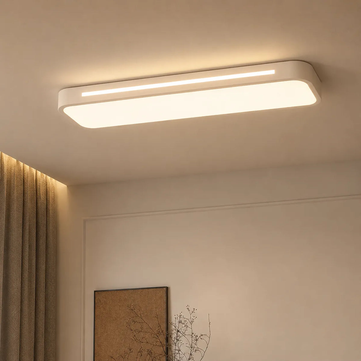 Avelara Modern Linear LED Flush Mount Ceiling Light