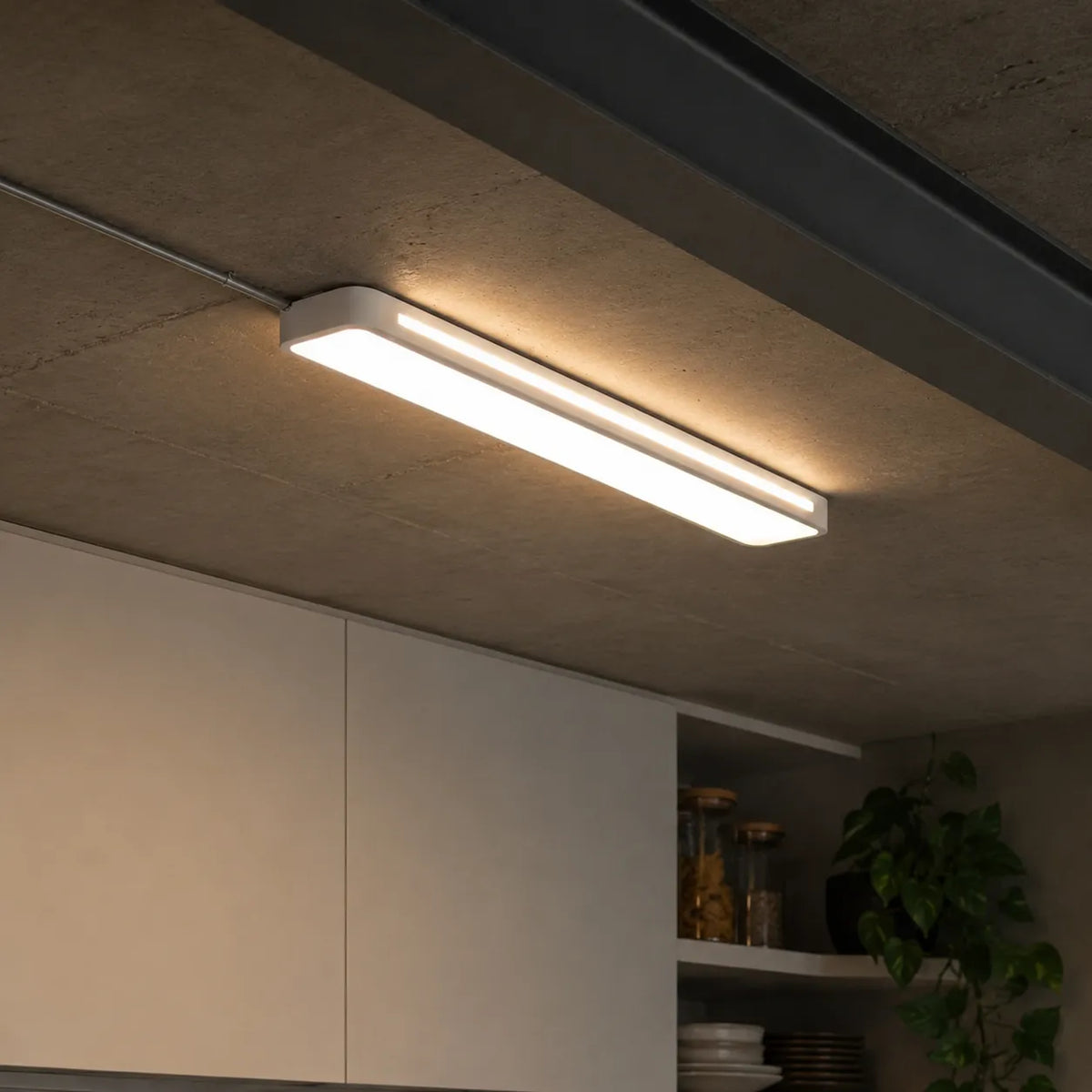 Avelara Modern Linear LED Flush Mount Ceiling Light