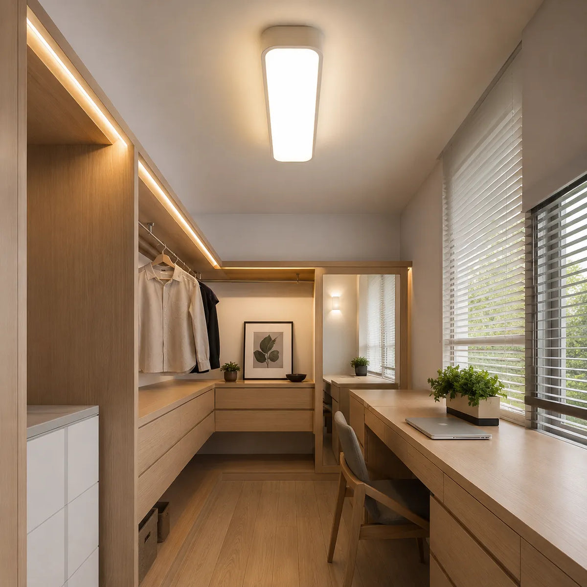 Avelara Modern Linear LED Flush Mount Ceiling Light