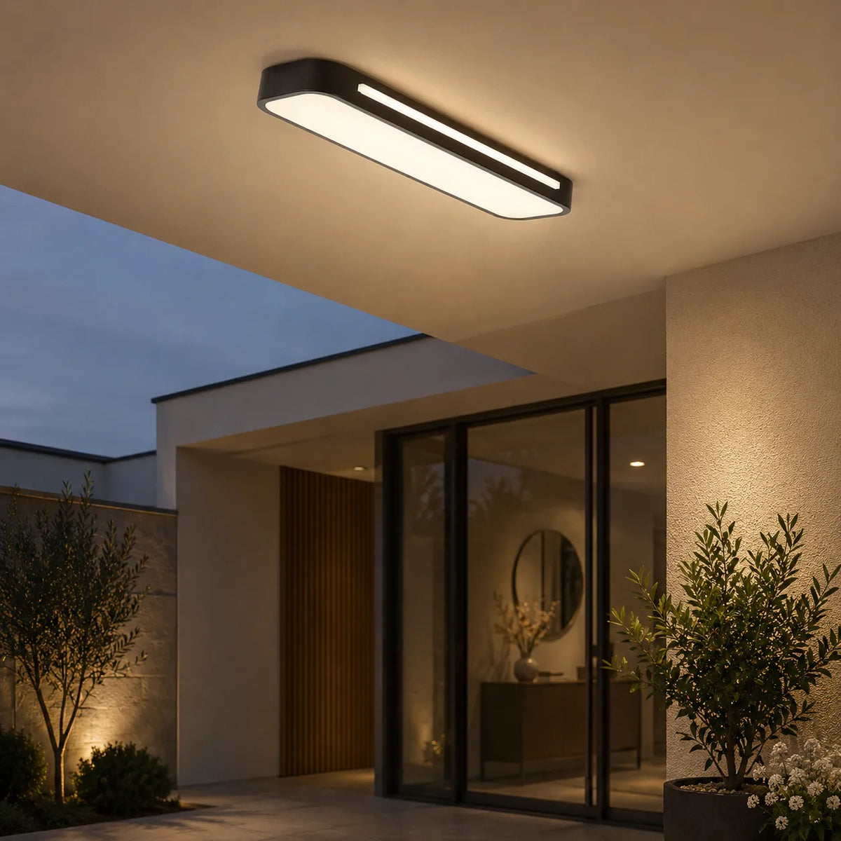 Avelara Modern Linear LED Flush Mount Ceiling Light