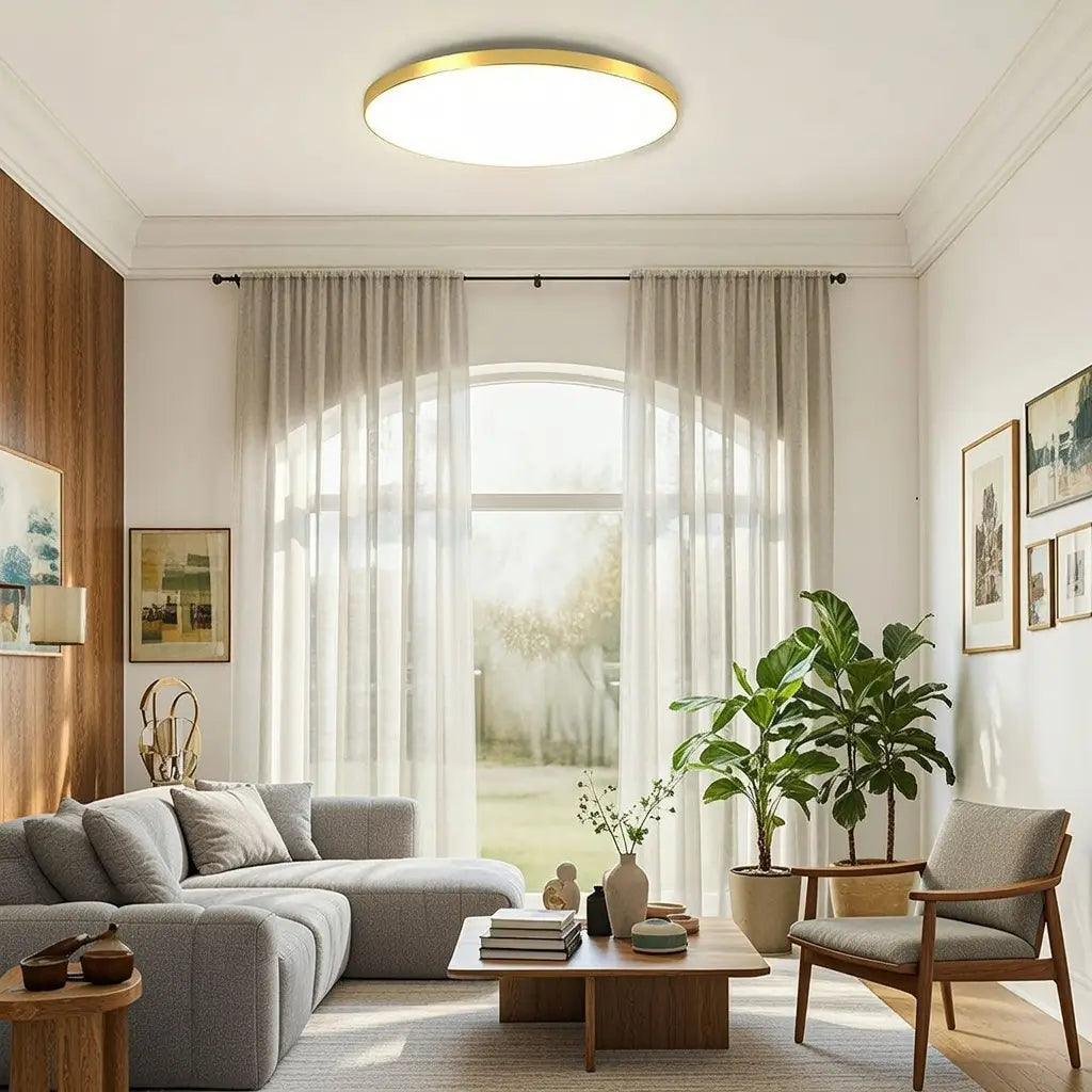 Lucent Modern Slim Round LED Flush Mount Ceiling Light