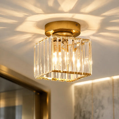 Lunara 1-Light Crystal Flush Mount Ceiling Light
