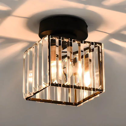 Lunara 1-Light Crystal Flush Mount Ceiling Light