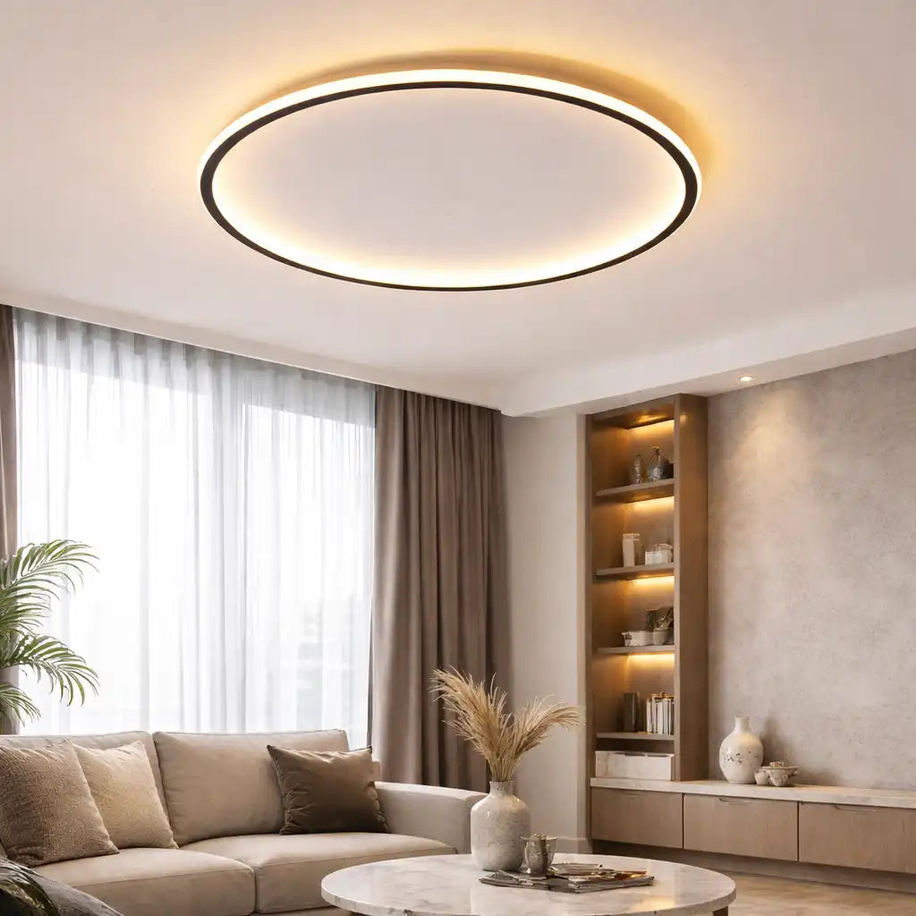 Lunara Scandinavian Round Ceiling Light