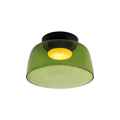 Luno Mid-Century Layered Glass LED Flush Mount Ceiling Light