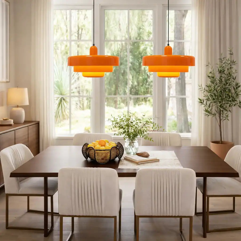 Seraphine Mid-Century Industrial Iron Pendant Light