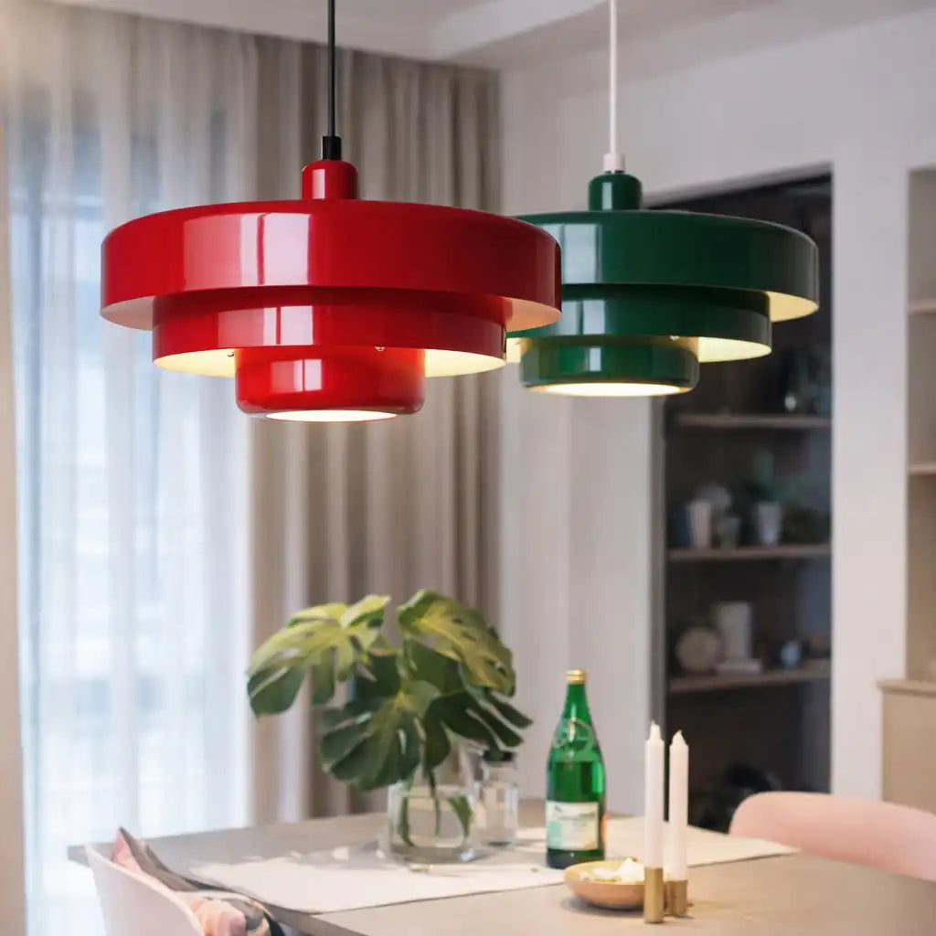Seraphine Mid-Century Industrial Iron Pendant Light