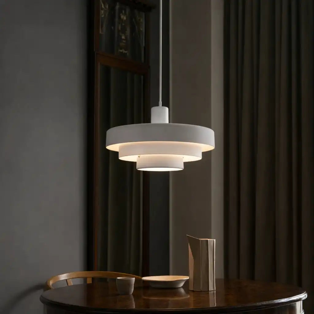 Seraphine Mid-Century Industrial Iron Pendant Light