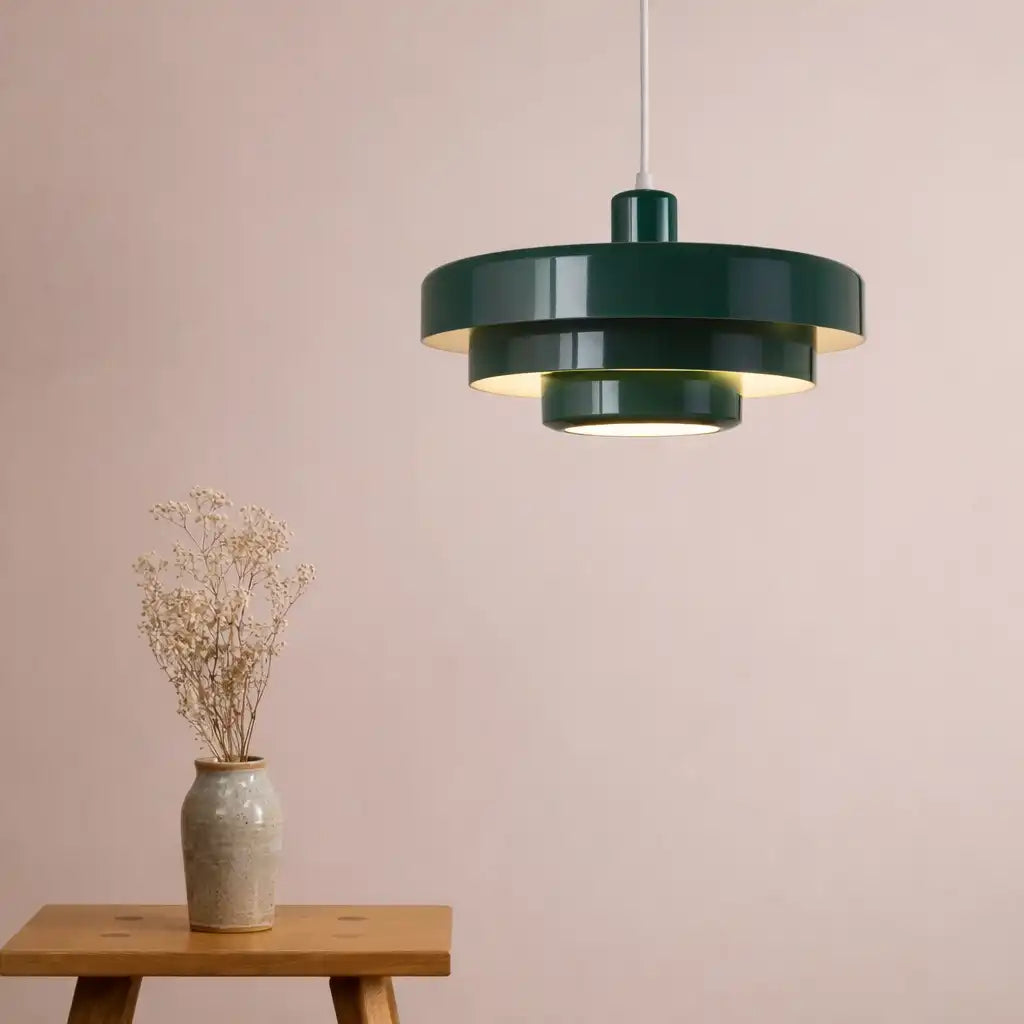 Seraphine Mid-Century Industrial Iron Pendant Light