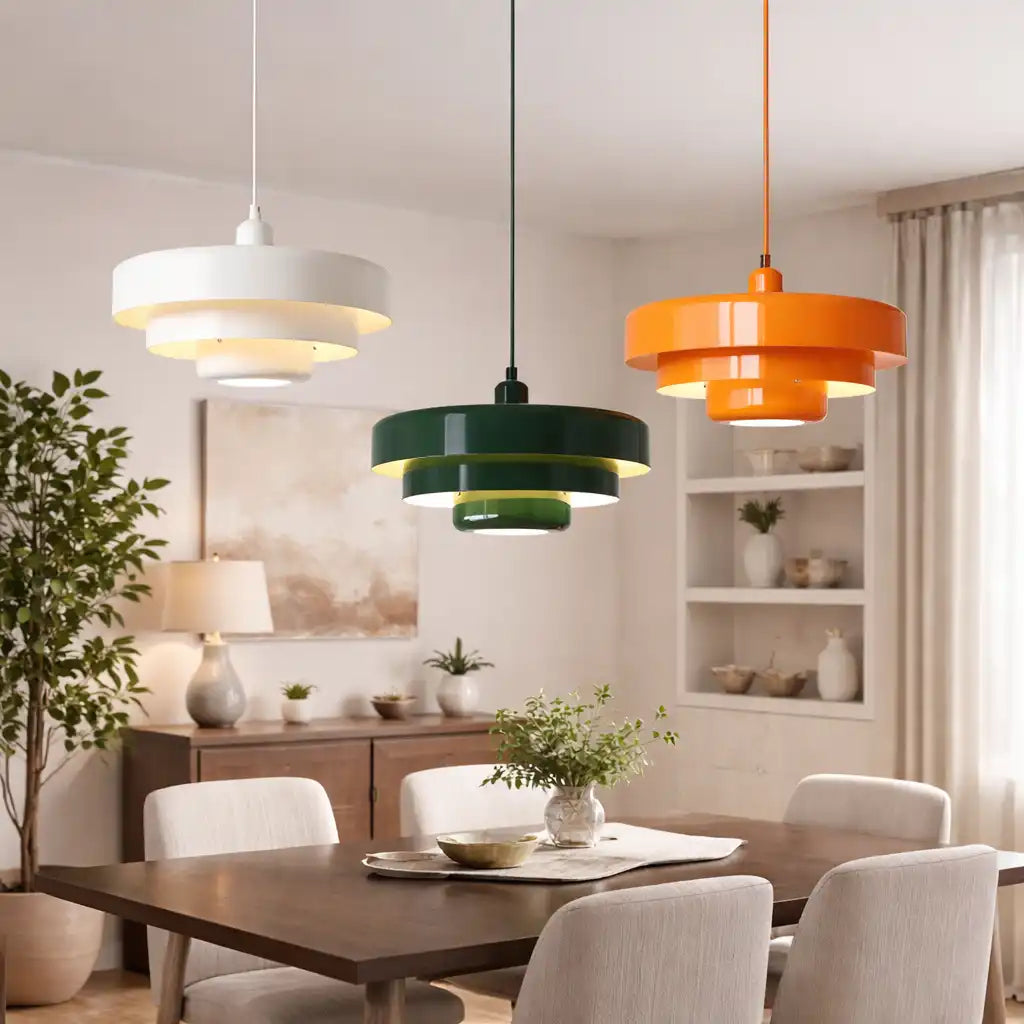 Seraphine Mid-Century Industrial Iron Pendant Light