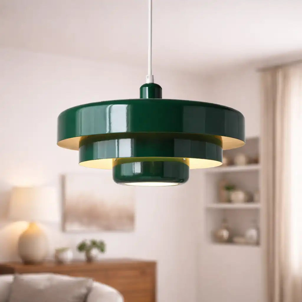 Seraphine Mid-Century Industrial Iron Pendant Light