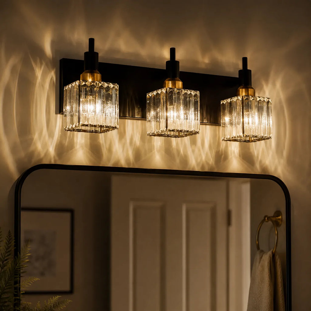 Fiora Modern Crystal Multi-Light Bathroom Vanity Light