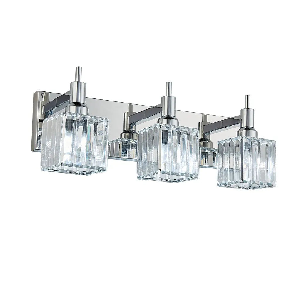 Fiora Modern Crystal Multi-Light Bathroom Vanity Light