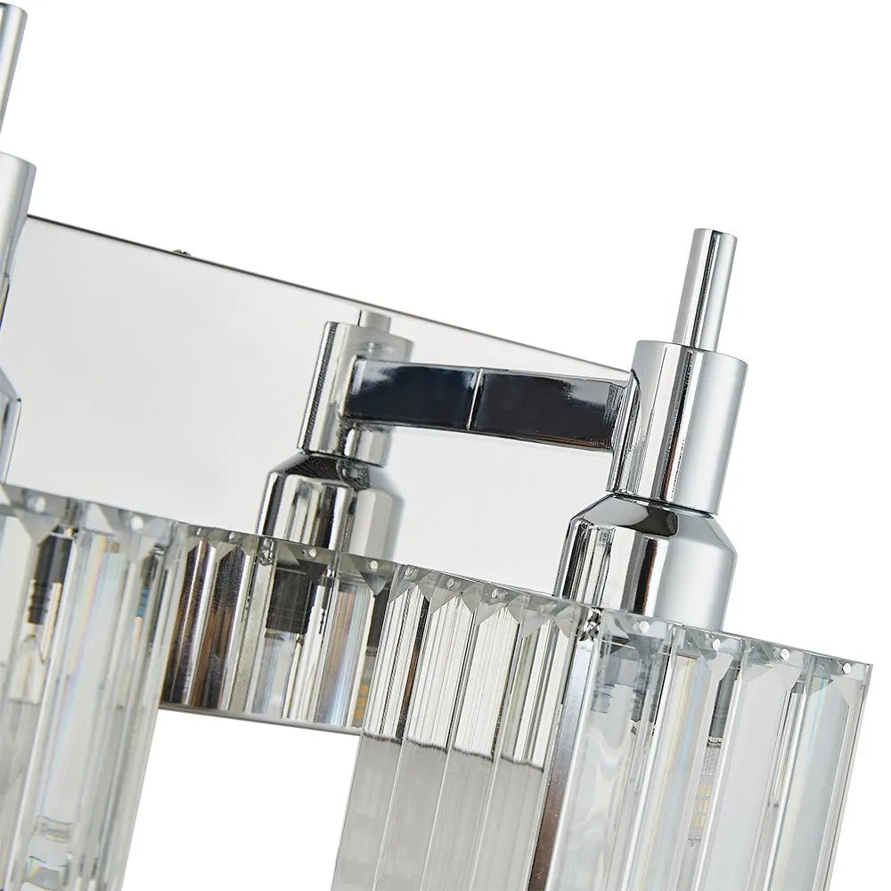 Fiora Modern Crystal Multi-Light Bathroom Vanity Light