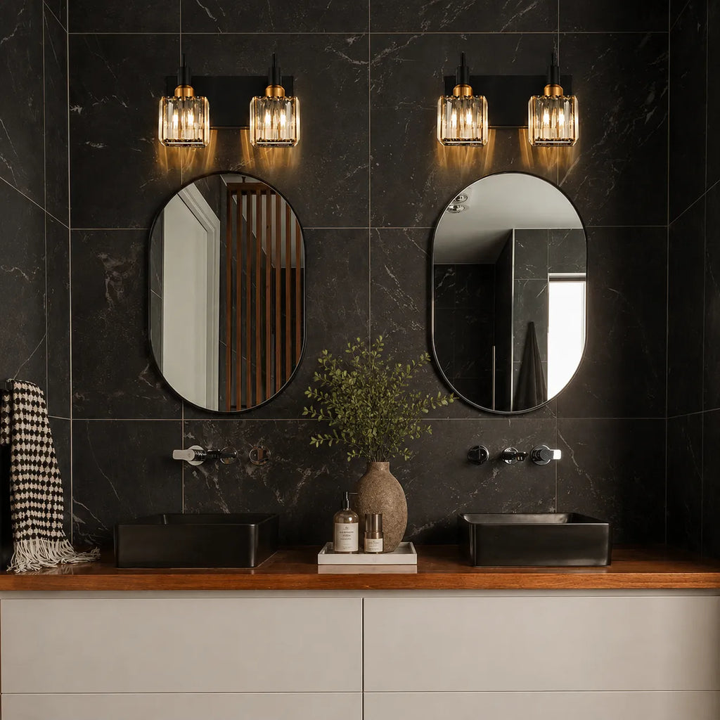 Fiora Modern Crystal Multi-Light Bathroom Vanity Light