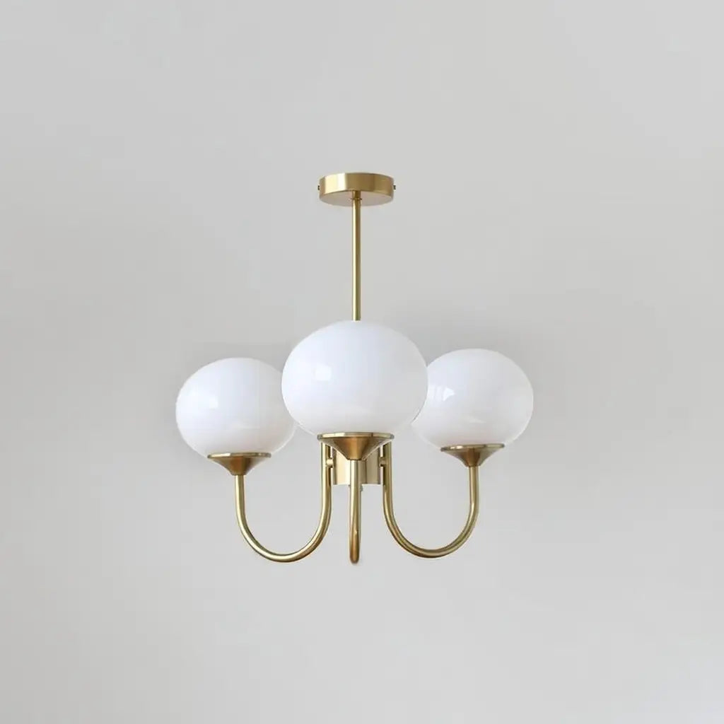 Mallow Modern Pink Glass Bubble Chandelier