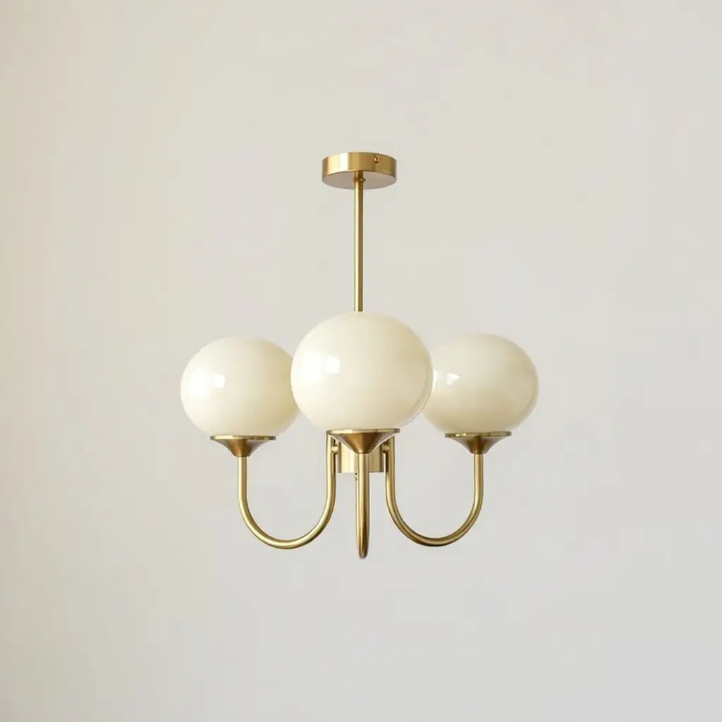 Mallow Modern Pink Glass Bubble Chandelier