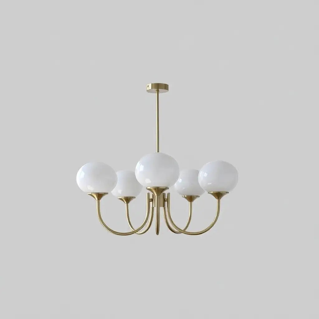 Mallow Modern Pink Glass Bubble Chandelier