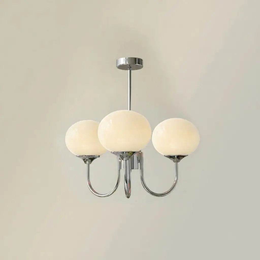 Mallow Modern Pink Glass Bubble Chandelier
