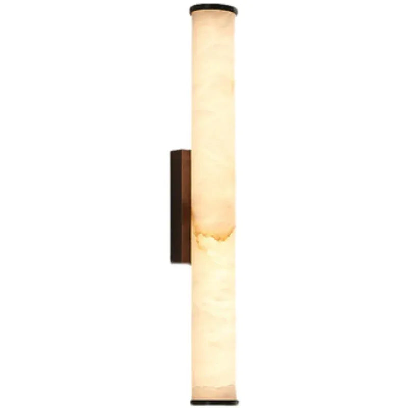 Delia Minimalist Marble & Copper LED Wall Light