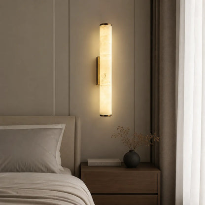 Delia Marble and Copper Wall Lamp