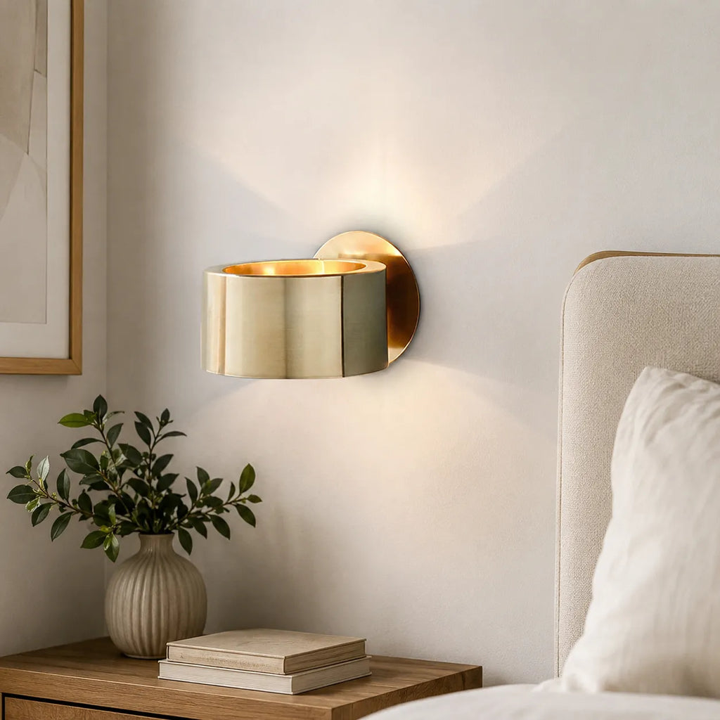 Felix Mid-Century Gold Ring Wall Light