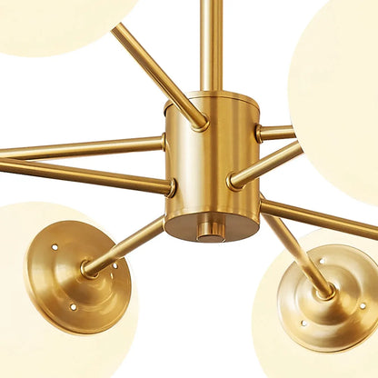 Mid-Century Bubble Glass Sputnik Chandelier Light