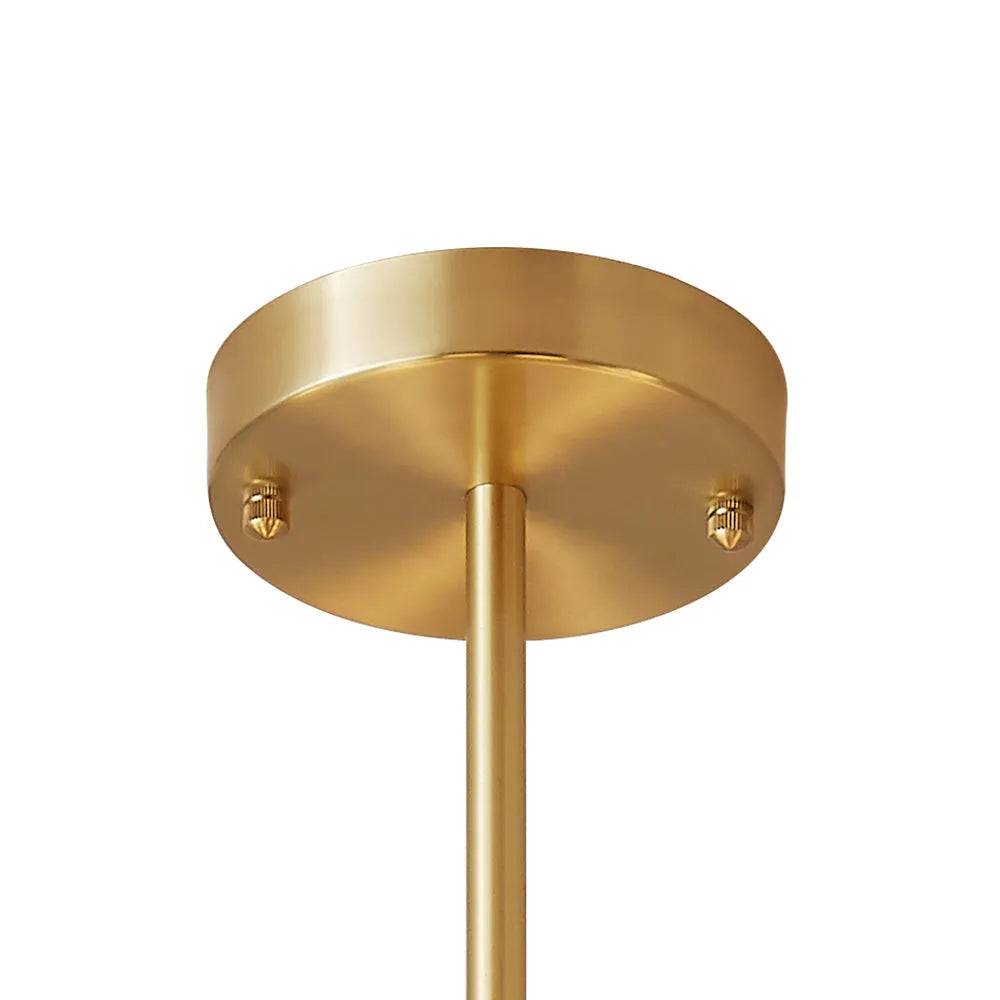 Yvonne Mid-Century Frosted Glass Globe Sputnik Chandelier