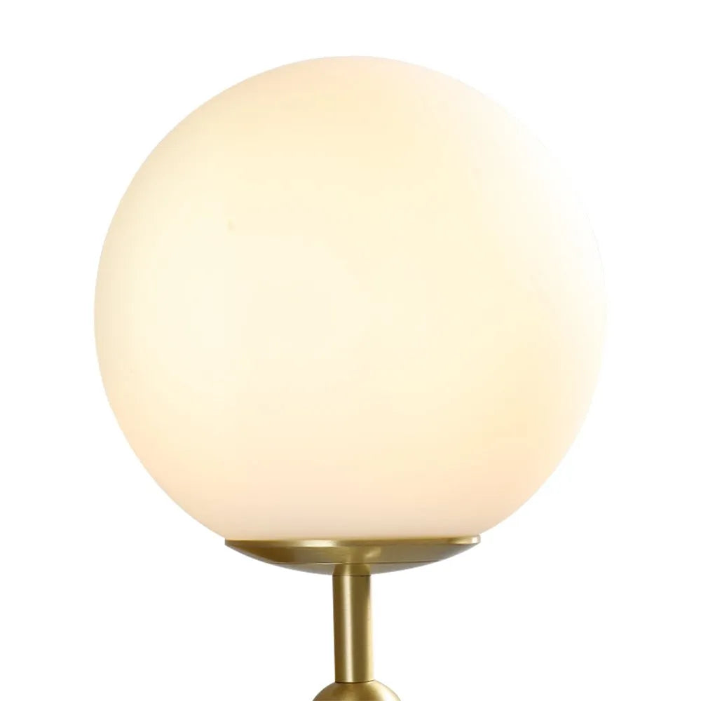 Mid-Century Glass Globe Single-Light Wall Sconce