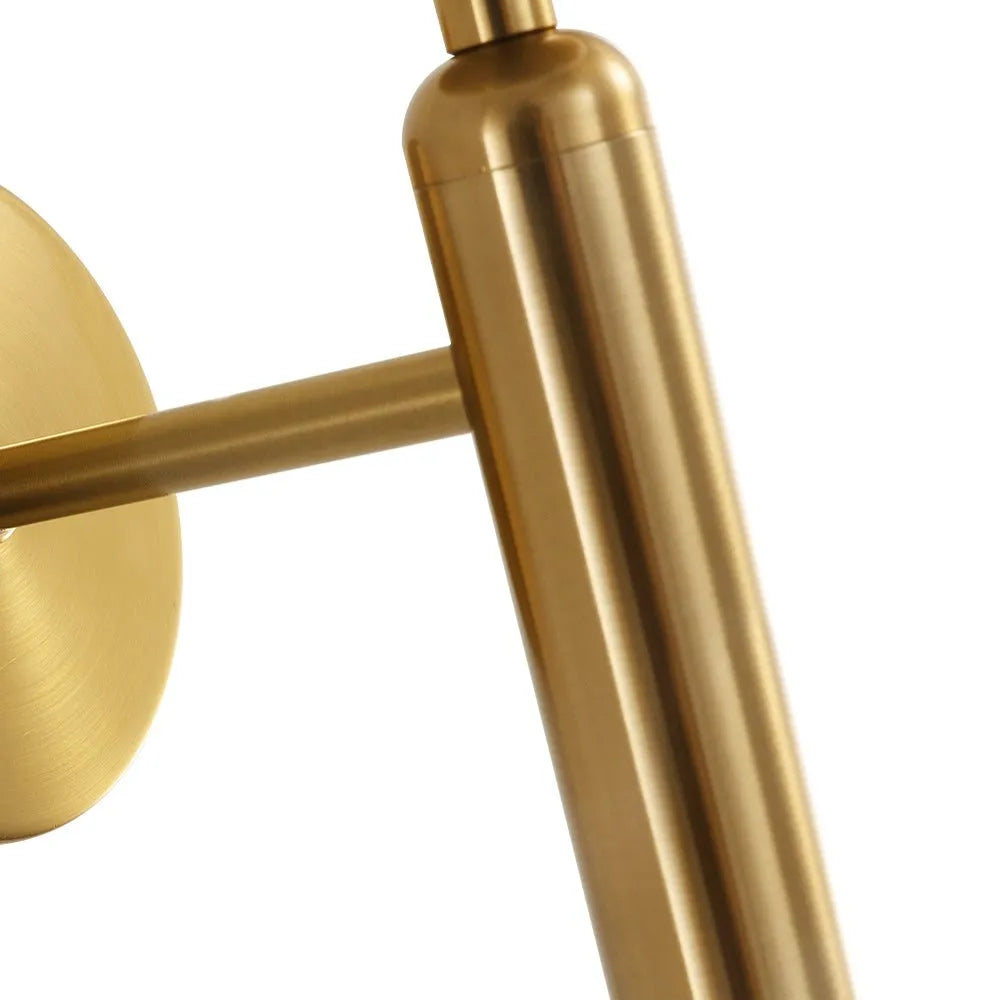 Etta Mid-Century Frosted Glass Globe Wall Light