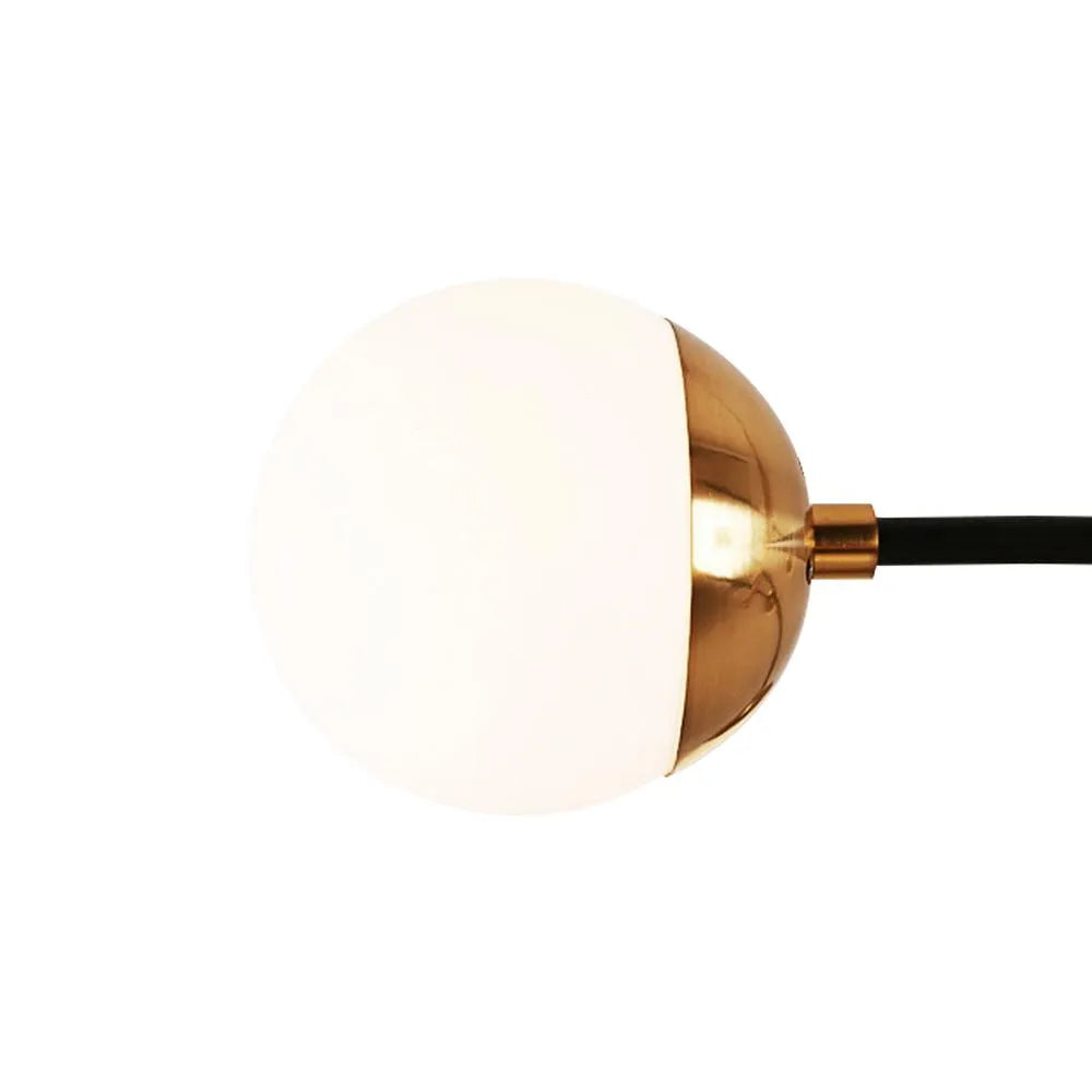 Elise Mid-Century Frosted Glass Globe Sputnik Chandelier
