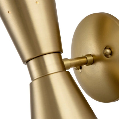 Mid-Century Modern Hourglass Wall Sconce with Starry Pattern