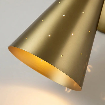 Mid-Century Modern Hourglass Wall Sconce with Starry Pattern