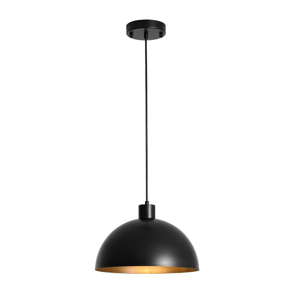 Vivian Mid-Century Industrial Metal Dome Pendant Light