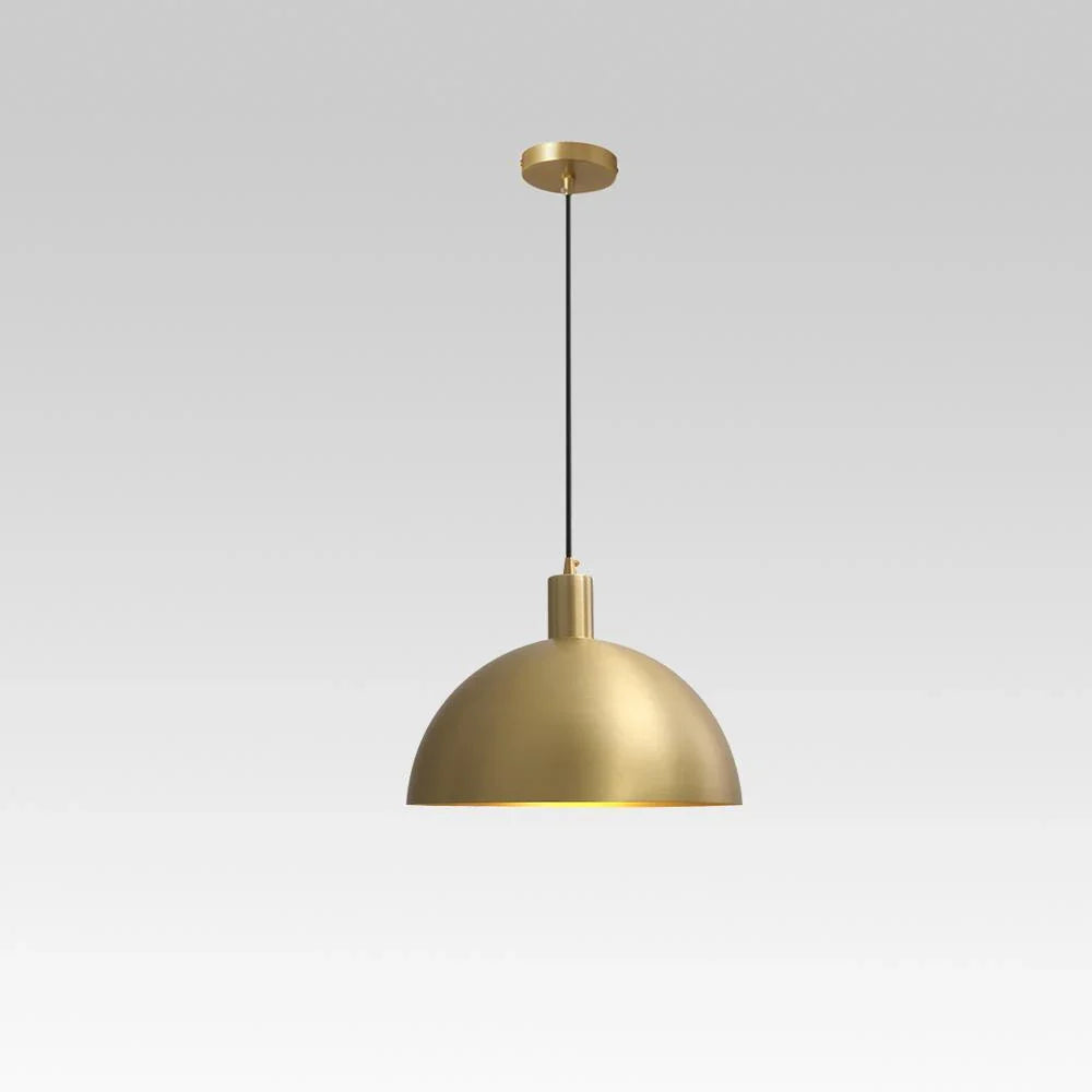 Vivian Mid-Century Industrial Metal Dome Pendant Light