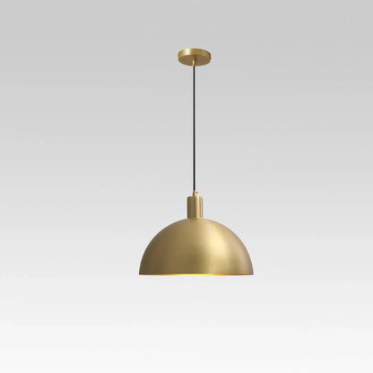 Mid-Century Modern Industrial Metal Dome Pendant Ceiling Light