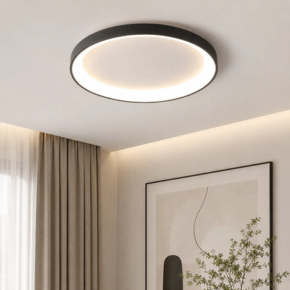 Minimal LED Ceiling Light with Layered Ring Design