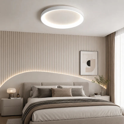 Minimal LED Ceiling Light with Layered Ring Design