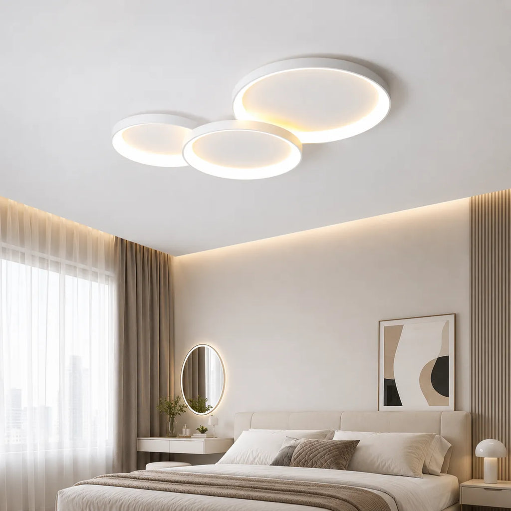 Frey Minimalist Layered Ring LED Flush Mount Ceiling Light