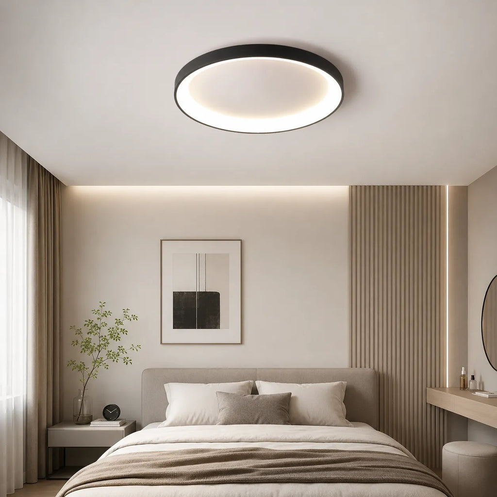 Frey Minimalist Layered Ring LED Flush Mount Ceiling Light