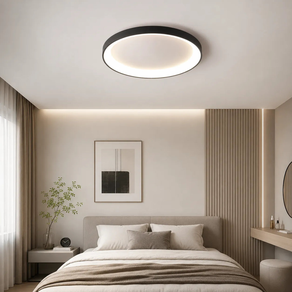 Frey Minimalist Layered Ring LED Flush Mount Ceiling Light