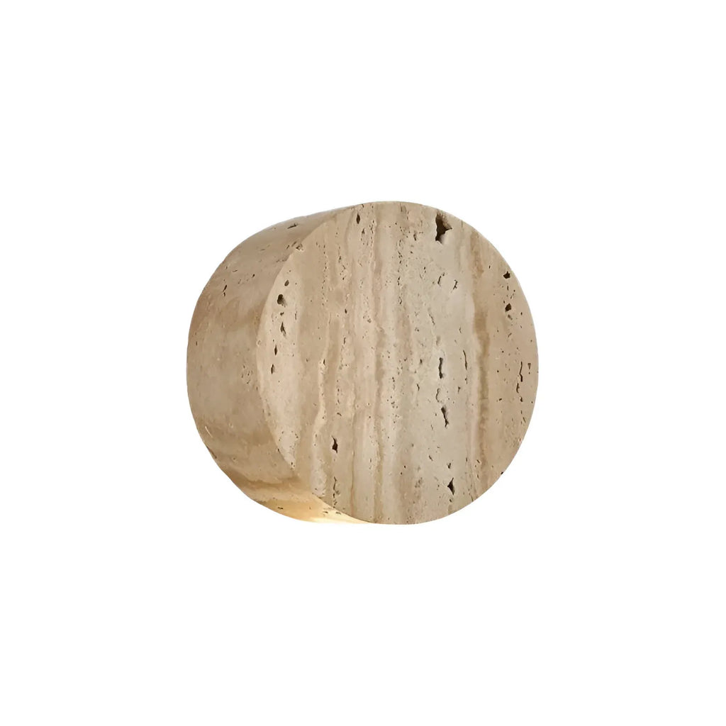 Hale Minimalist Travertine Downlight Wall Light